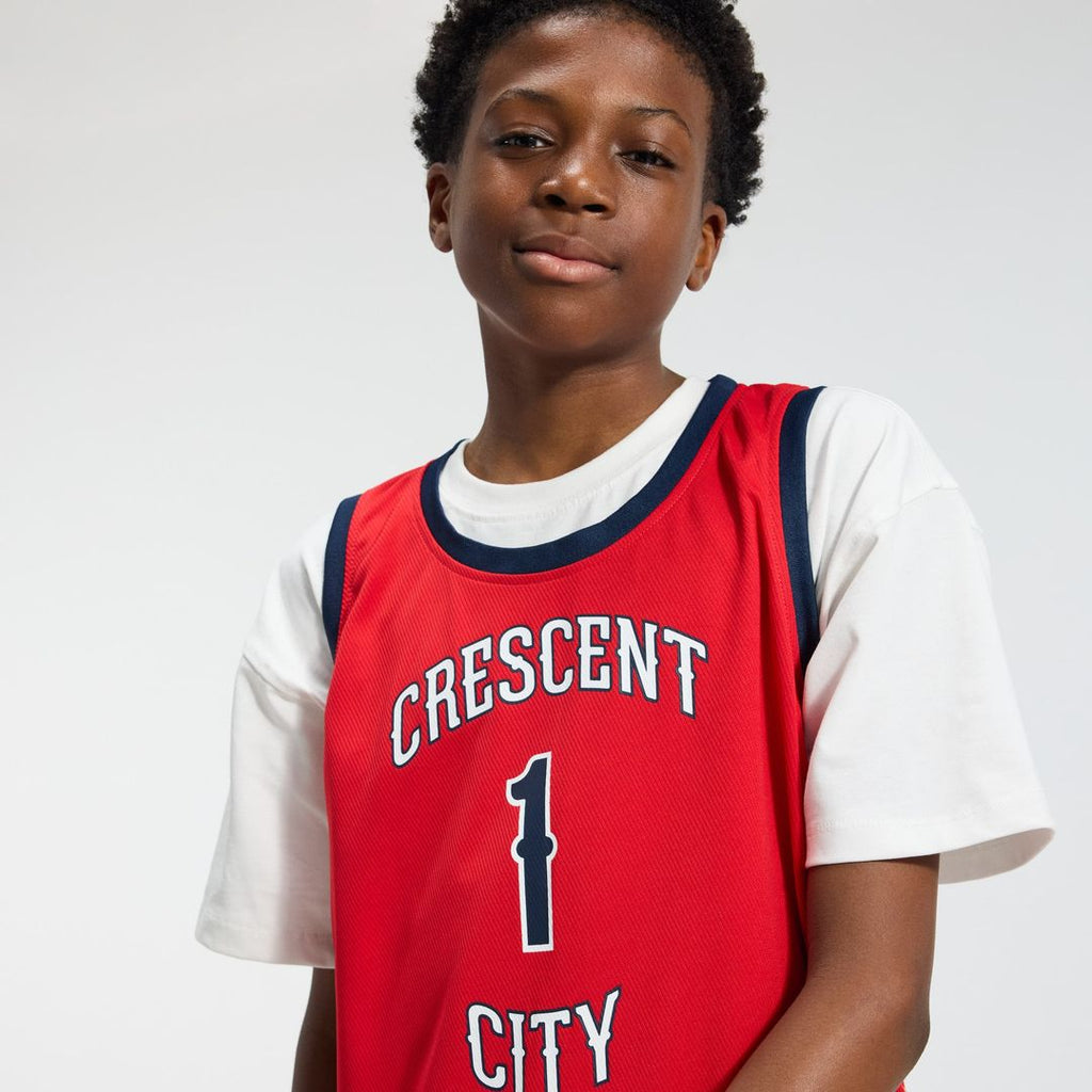 Zion Williamson New Orleans Pelicans Fanatics Youth Fast Break Player Jersey - Statement Edition - Red | NBA Fan Gear