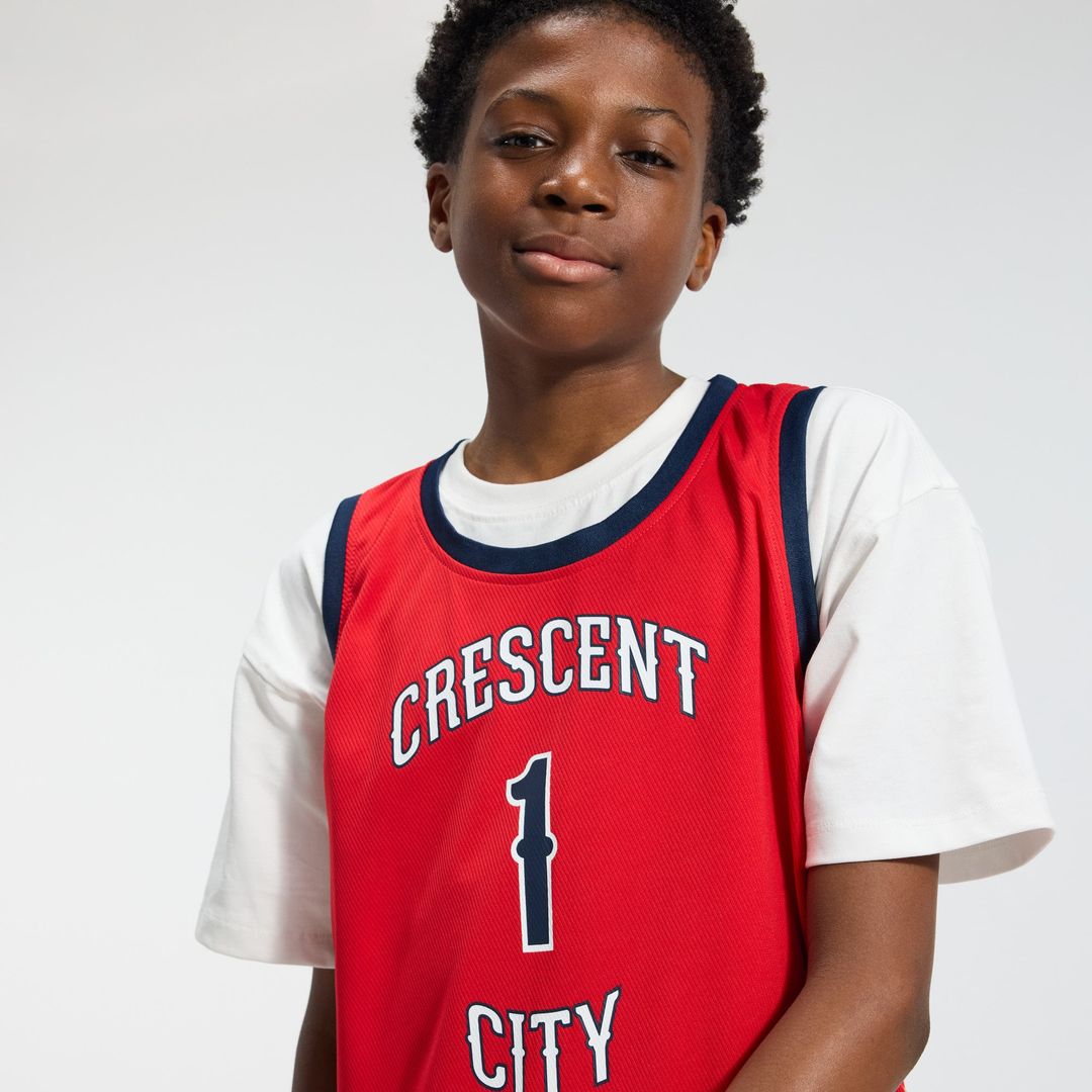 Zion Williamson New Orleans Pelicans Fanatics Youth Fast Break Player Jersey - Statement Edition - Red | NBA Fan Gear