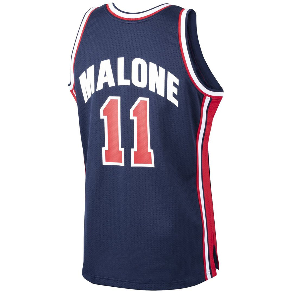 Karl Malone USA Basketball Mitchell & Ness 1992 Dream Team Authentic Jersey - Navy | NBA Fan Gear