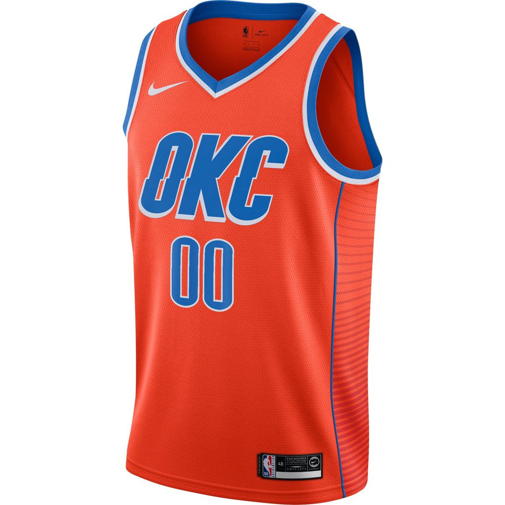 Oklahoma City Thunder Jordan Brand Swingman Custom Jersey - Statement Edition - Orange | NBA Fan Gear