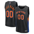 New York Knicks Fanatics Youth Fast Break Custom Jersey - Statement Edition - Black | NBA Fan Gear