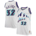 Karl Malone Utah Jazz Mitchell & Ness 1996/ 97 Big & Tall Hardwood Classics Swingman Jersey - White | NBA Fan Gear