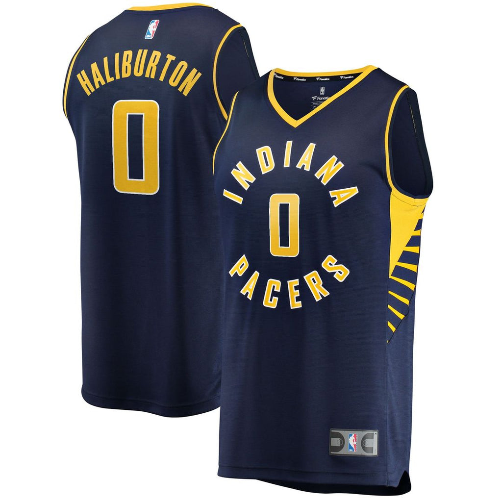 Tyrese Haliburton Indiana Pacers Fanatics Youth 2021/ 22 Fast Break Replica Jersey - Icon Edition - Navy | NBA Fan Gear