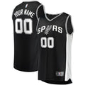 San Antonio Spurs Fanatics Fast Break Custom Replica Jersey Black - Icon Edition | NBA Fan Gear