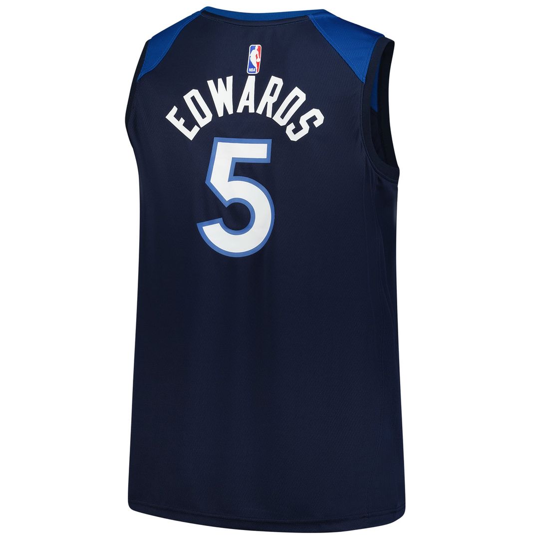 Anthony Edwards Minnesota Timberwolves Fanatics Big & Tall Fast Break Jersey - Icon Edition - Navy | NBA Fan Gear