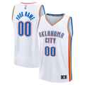 Oklahoma City Thunder Fanatics Youth Fast Break Custom Jersey - Association Edition - White | NBA Fan Gear