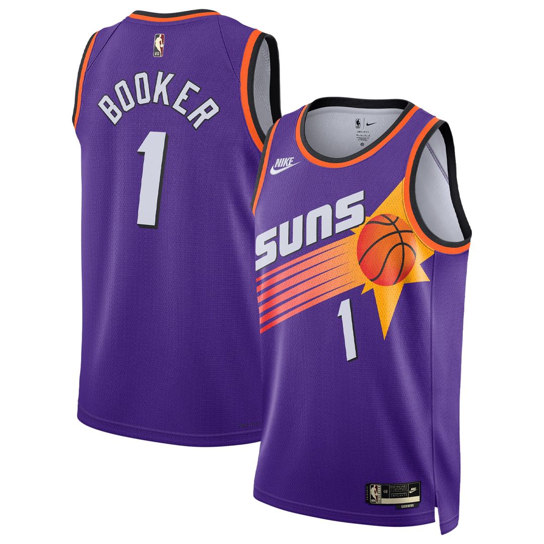 Devin Booker Phoenix Suns Nike Swingman Jersey - Classic Edition - Purple | NBA Fan Gear