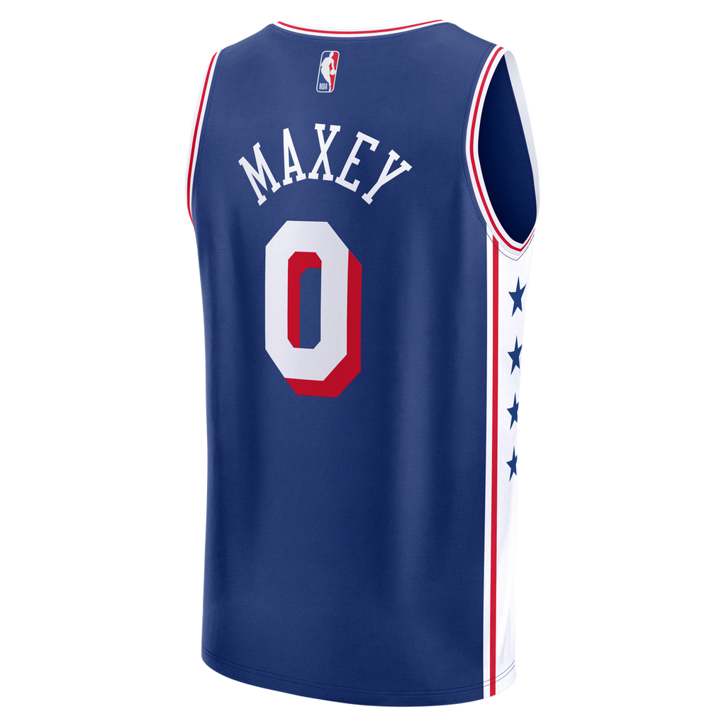 Tyrese Maxey Philadelphia 76ers Fanatics Fast Break Replica Player Jersey - Icon Edition - Royal | NBA Fan Gear