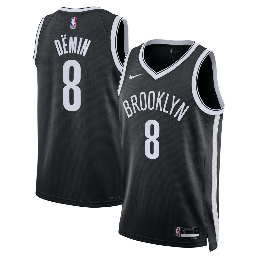 Egor Dëmin Brooklyn Nets Nike Unisex Swingman Jersey - Icon Edition - Black | NBA Fan Gear