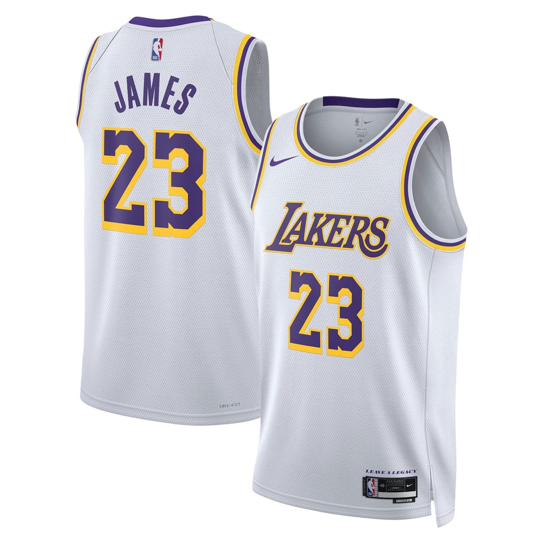 LeBron James Los Angeles Lakers Nike Unisex Swingman Jersey - Association Edition - White | NBA Fan Gear
