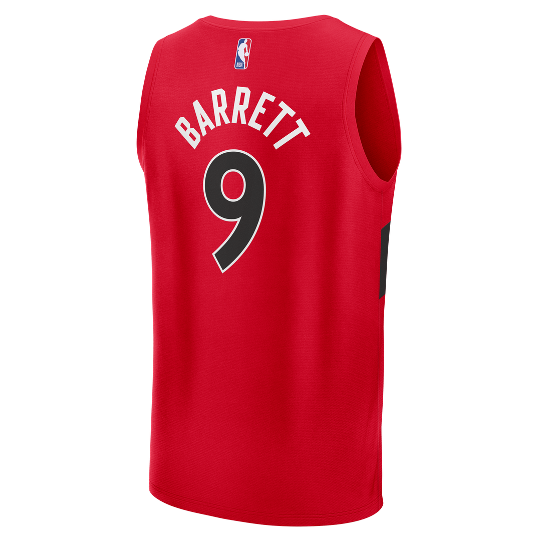 RJ Barrett Toronto Raptors Fanatics Fast Break Jersey - Red - Icon Edition | NBA Fan Gear