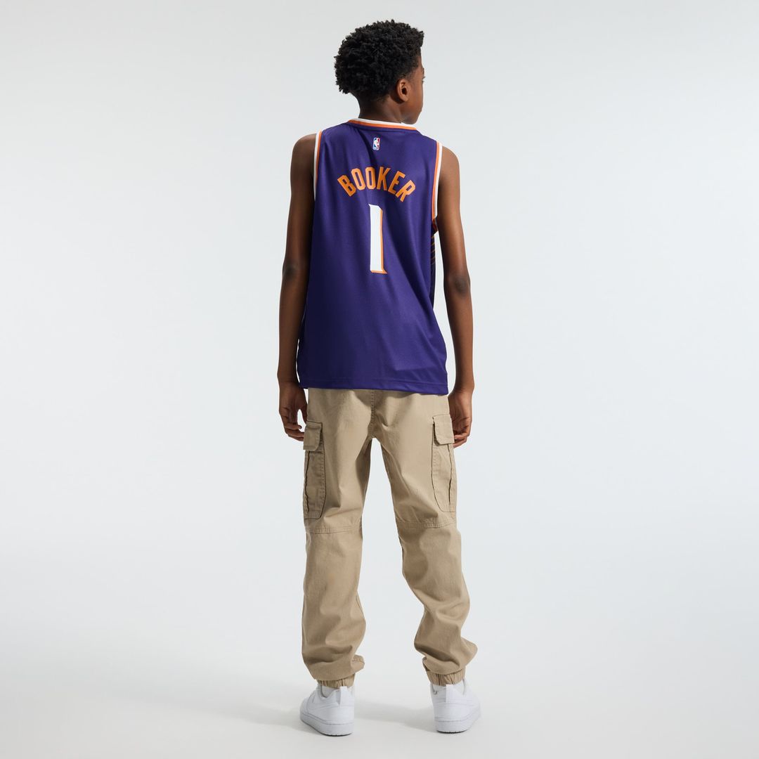 Devin Booker Phoenix Suns Fanatics Youth Fast Break Replica Player Jersey - Icon Edition - Purple | NBA Fan Gear