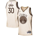 Stephen Curry Golden State Warriors Nike Youth 2025/ 26 City Edition Swingman Jersey - Tan | NBA Fan Gear