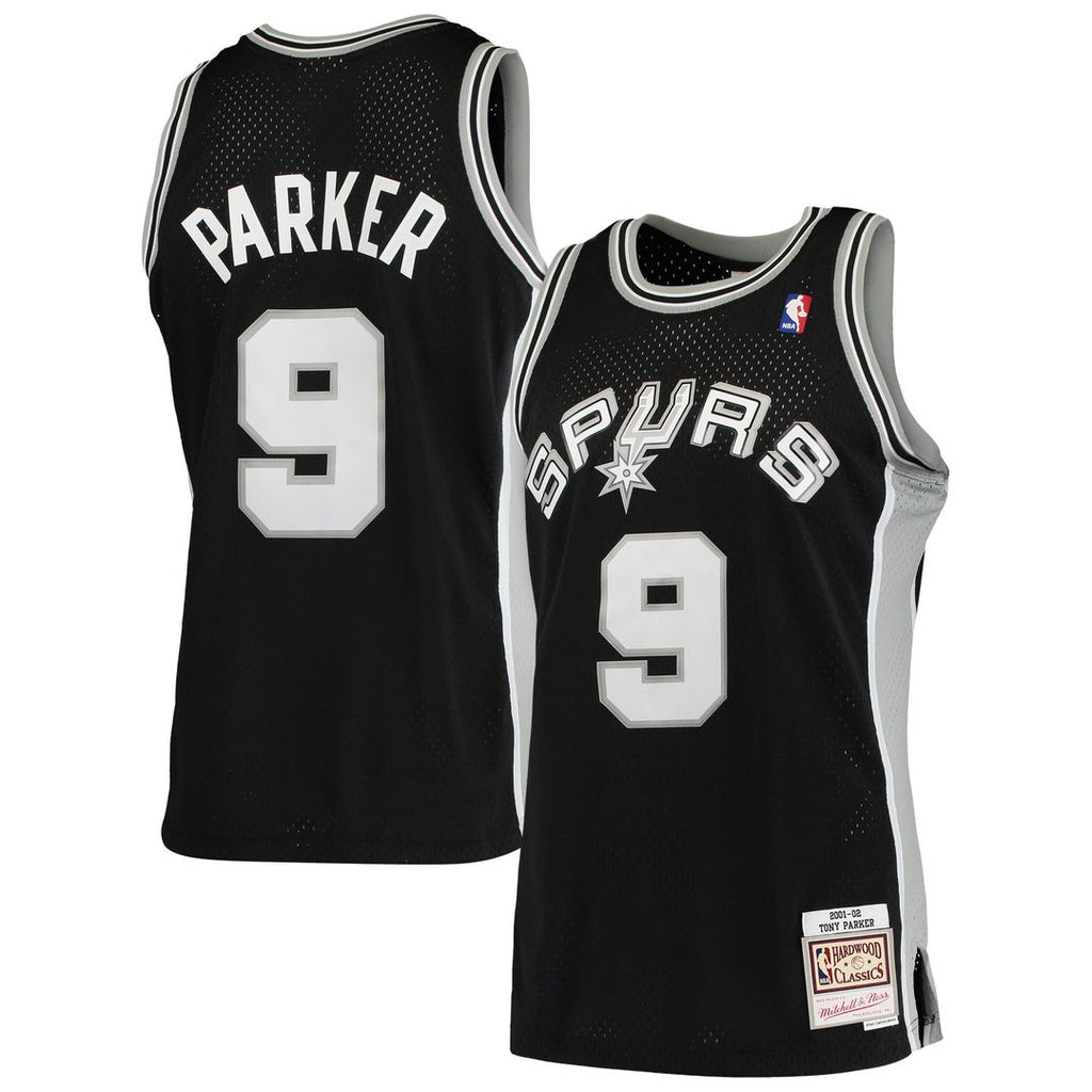 Tony Parker San Antonio Spurs Mitchell & Ness Hardwood Classics Swingman Jersey - Black | NBA Fan Gear