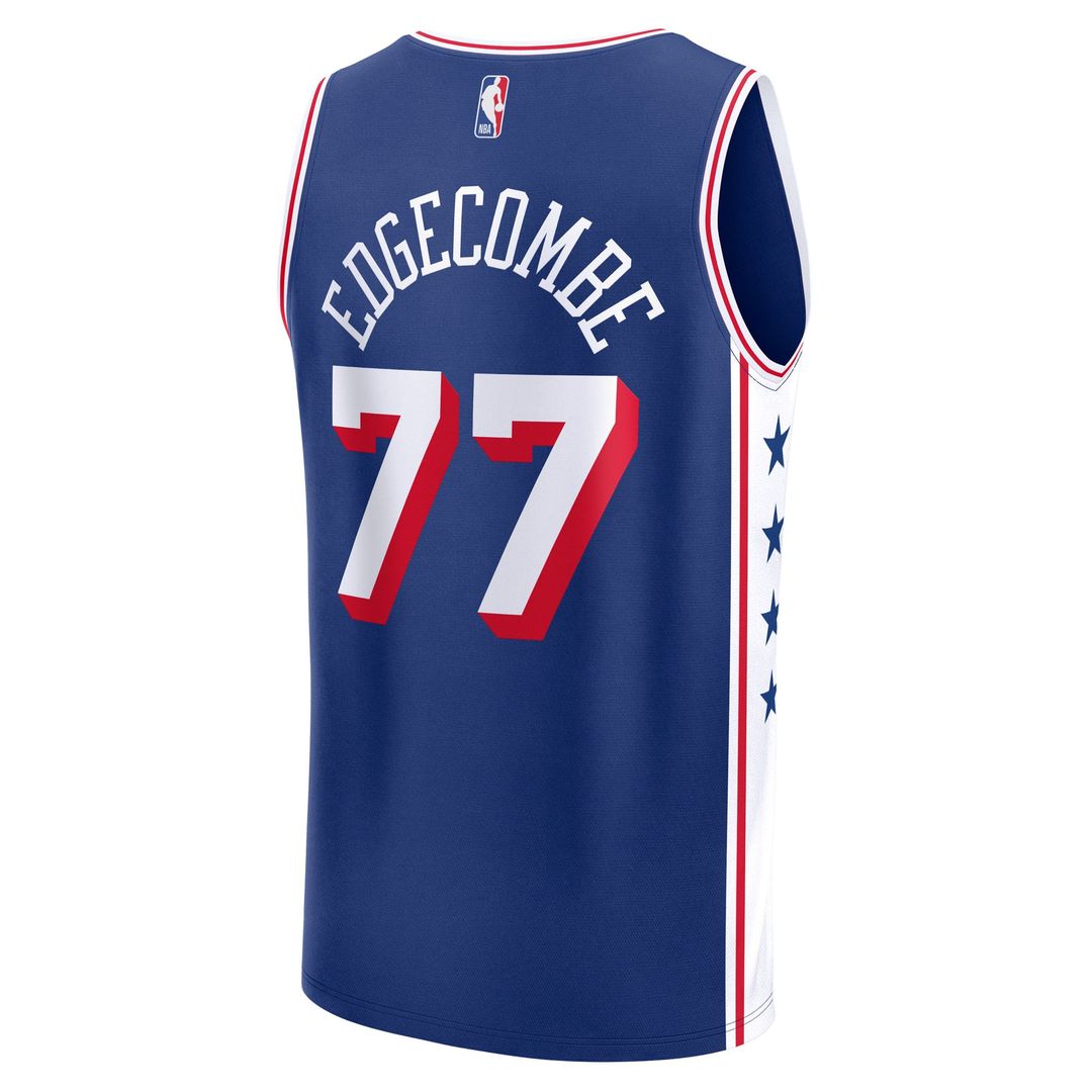 V. J. Edgecombe Philadelphia 76ers Fanatics Youth 2025 NBA Draft First Round Pick Fast Break Replica Jersey - Icon Edition - Royal | Fan Gear