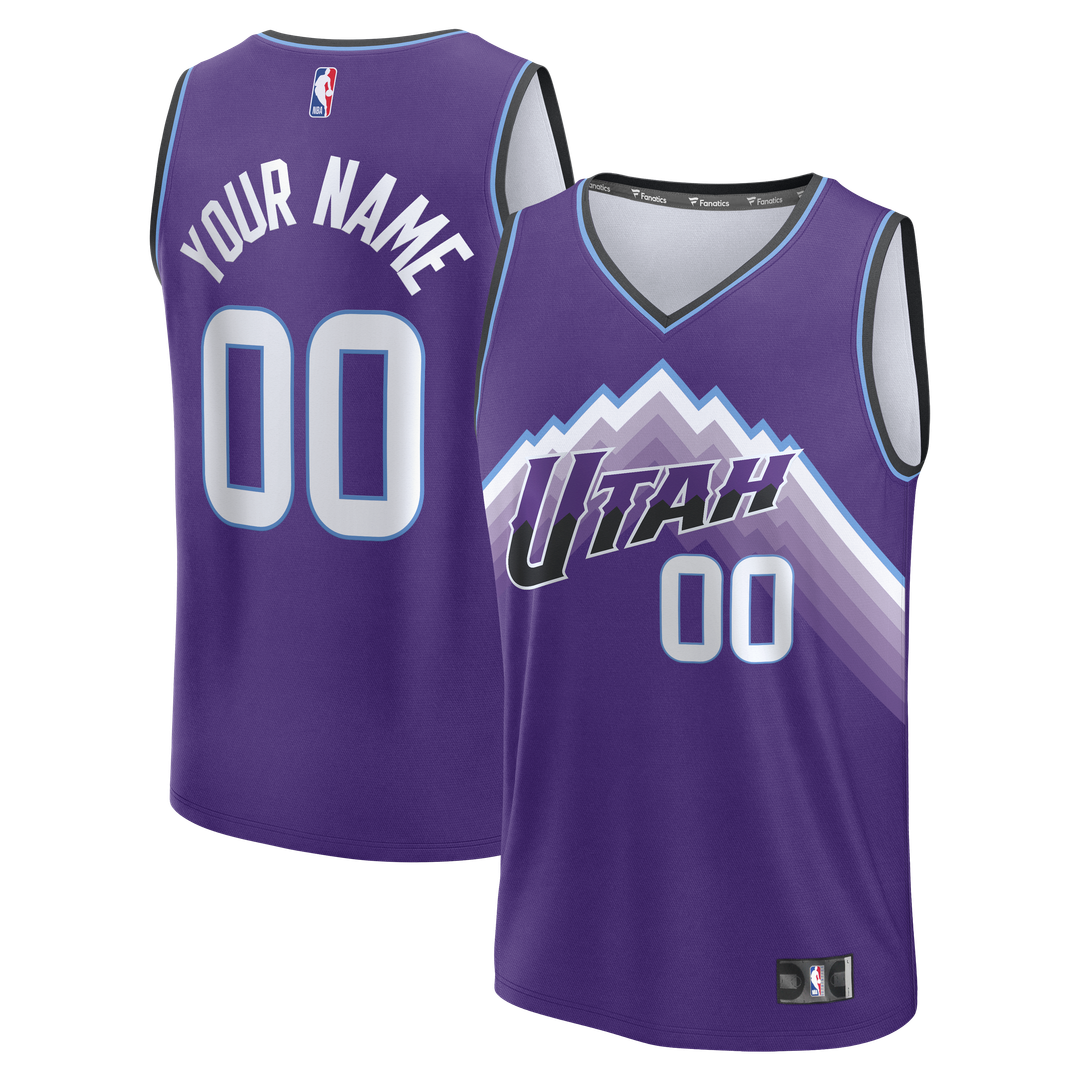 Utah Jazz Fanatics Fast Break Replica Custom Jersey - White - Association Edition | NBA Fan Gear