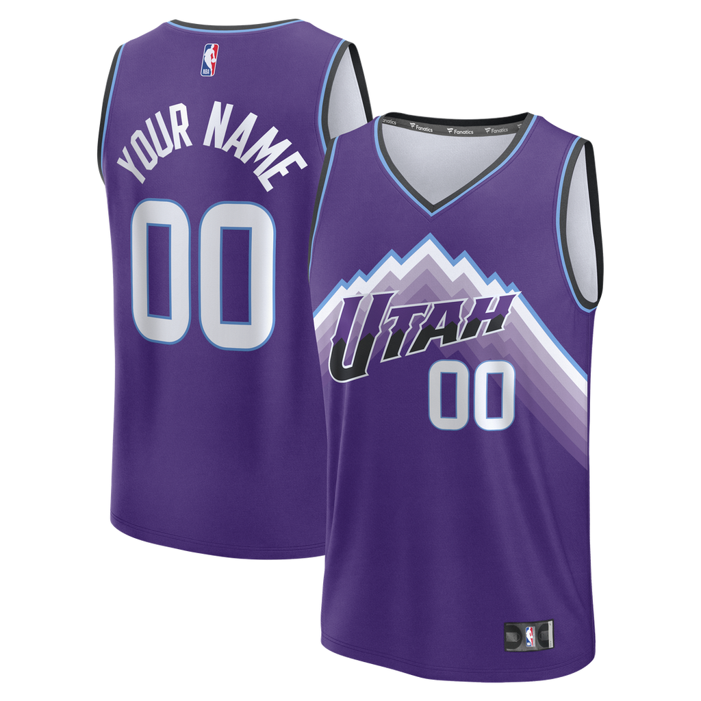 Utah Jazz Fanatics Fast Break Replica Custom Jersey - Purple - Icon Edition | NBA Fan Gear