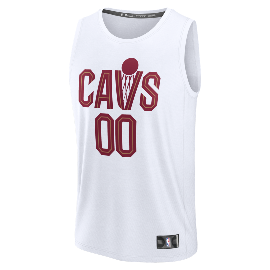 Cleveland Cavaliers Fanatics Youth Fastbreak Custom Jersey - Association Edition - White | NBA Fan Gear