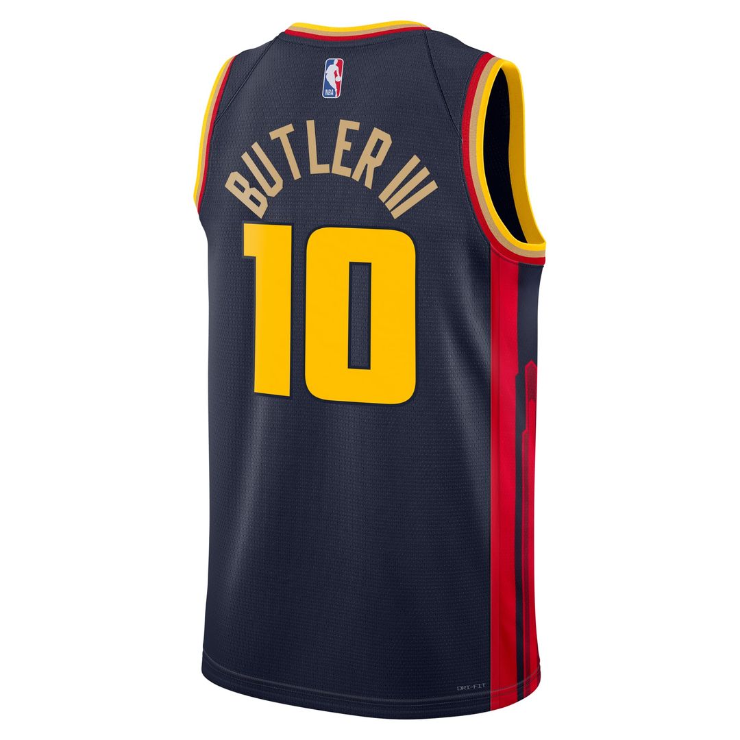 Jimmy Butler Golden State Warriors Nike Unisex Swingman Jersey - City Edition - Navy | NBA Fan Gear