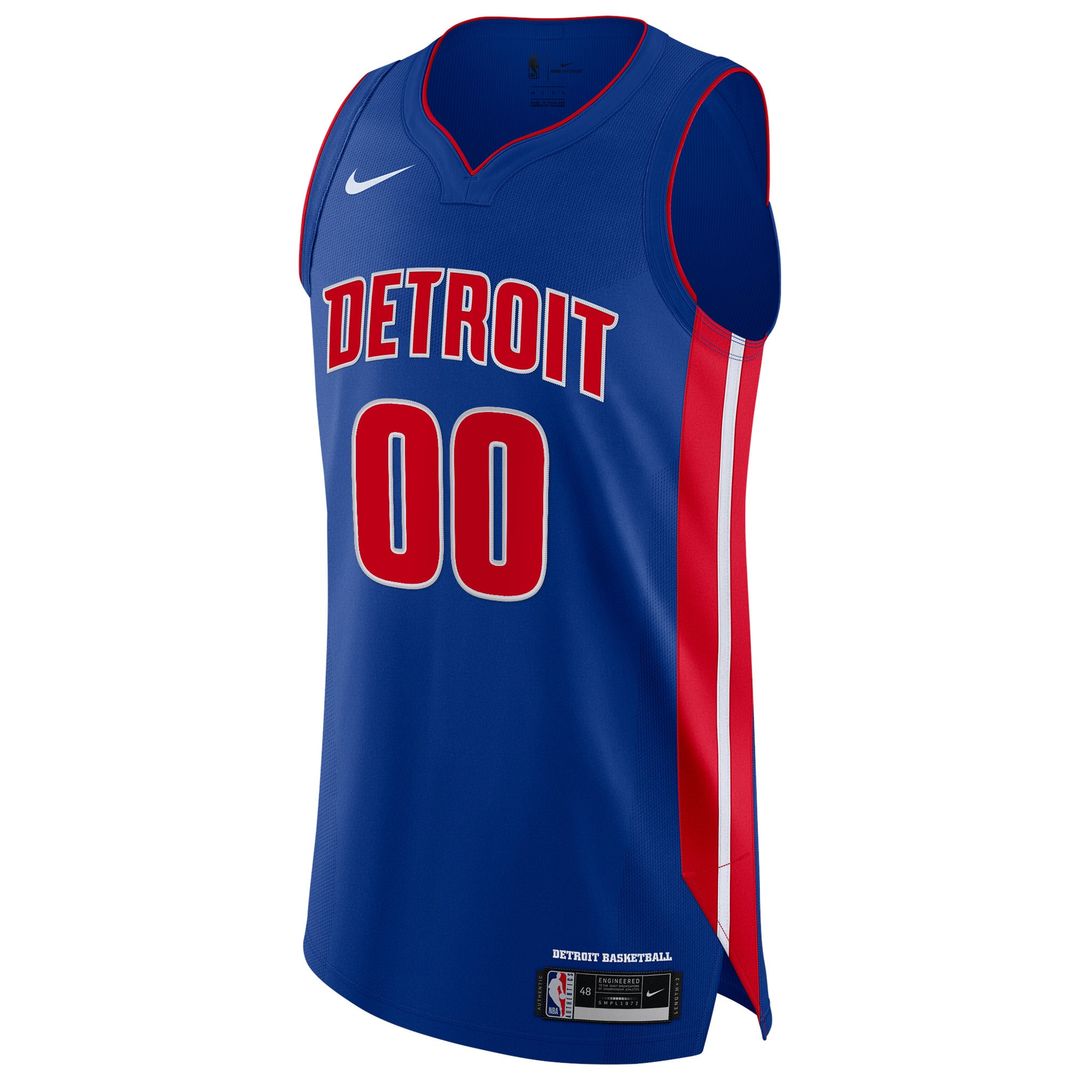Detroit Pistons Nike Authentic Custom Jersey Blue - Icon Edition | NBA Fan Gear