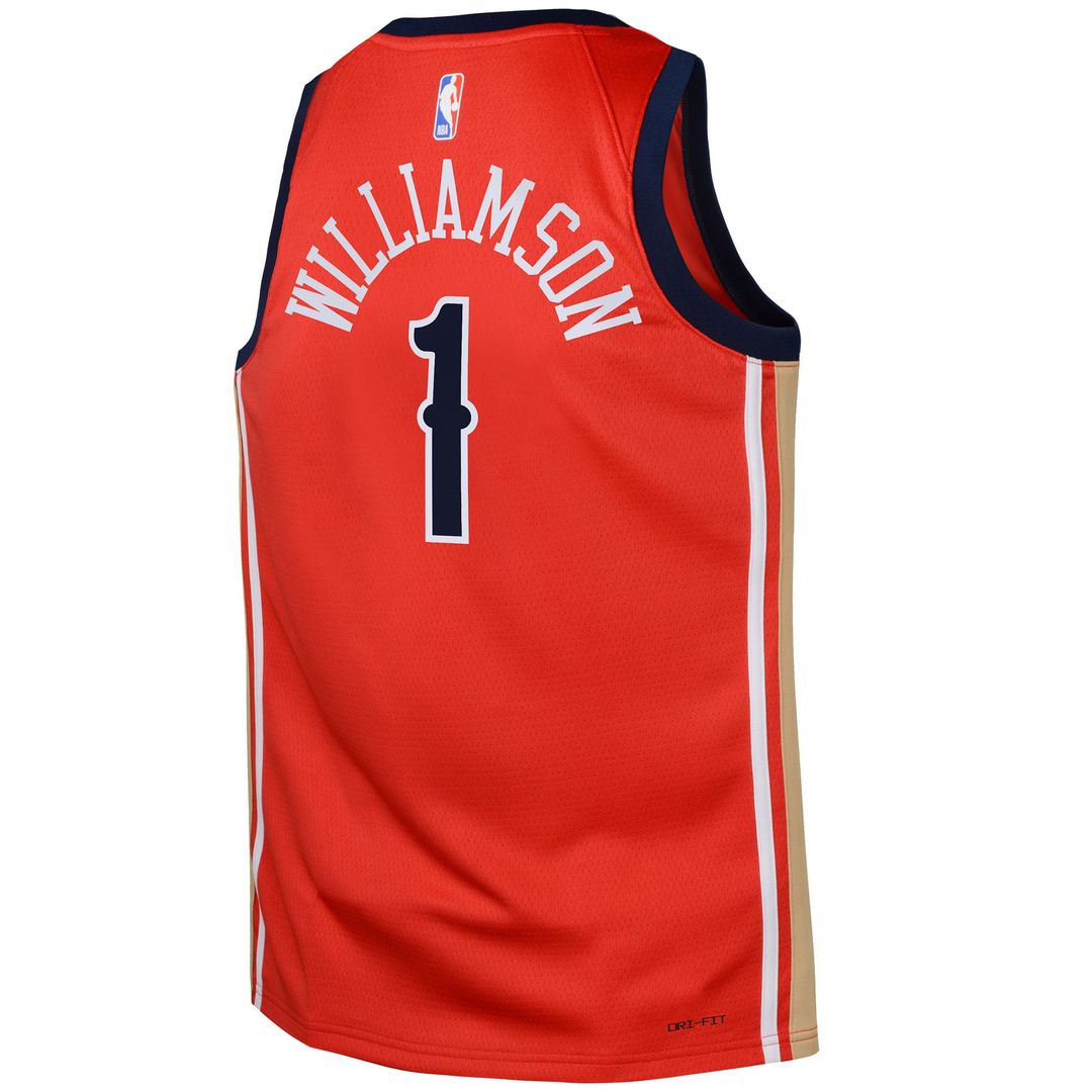 Zion Williamson New Orleans Pelicans Jordan Brand Swingman Jersey Statement - Red | NBA Fan Gear