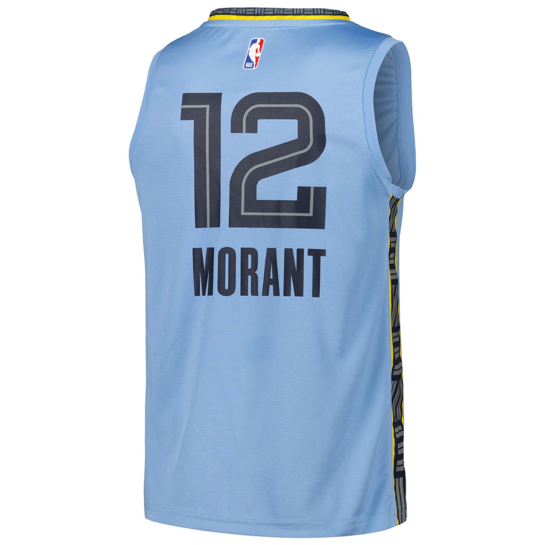 Ja Morant Memphis Grizzlies Fanatics Fast Break Replica Player Jersey - Statement Edition - Light Blue | NBA Fan Gear