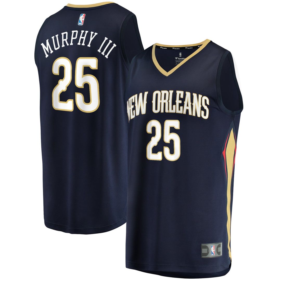Trey Murphy III New Orleans Pelicans Fanatics Fast Break Replica Jersey - Icon Edition - Navy | NBA Fan Gear