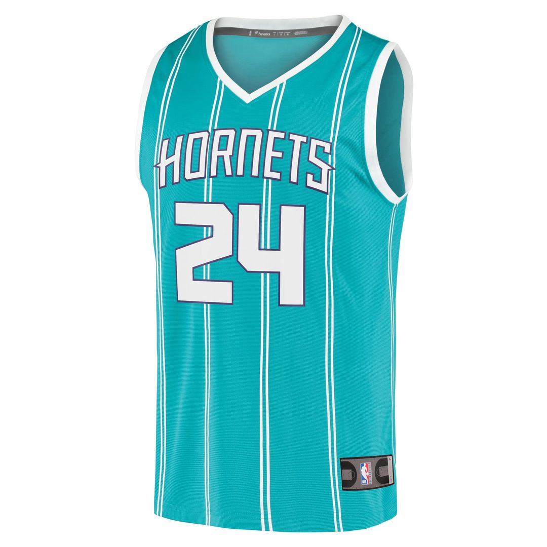 Brandon Miller Charlotte Hornets Fanatics Fast Break Replica Jersey - Icon Edition - Teal | NBA Fan Gear