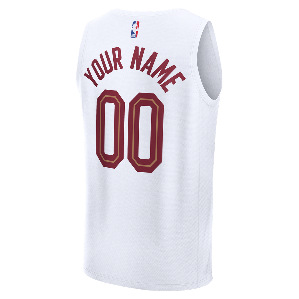 Cleveland Cavaliers Fanatics Youth Fastbreak Custom Jersey - Association Edition - White | NBA Fan Gear