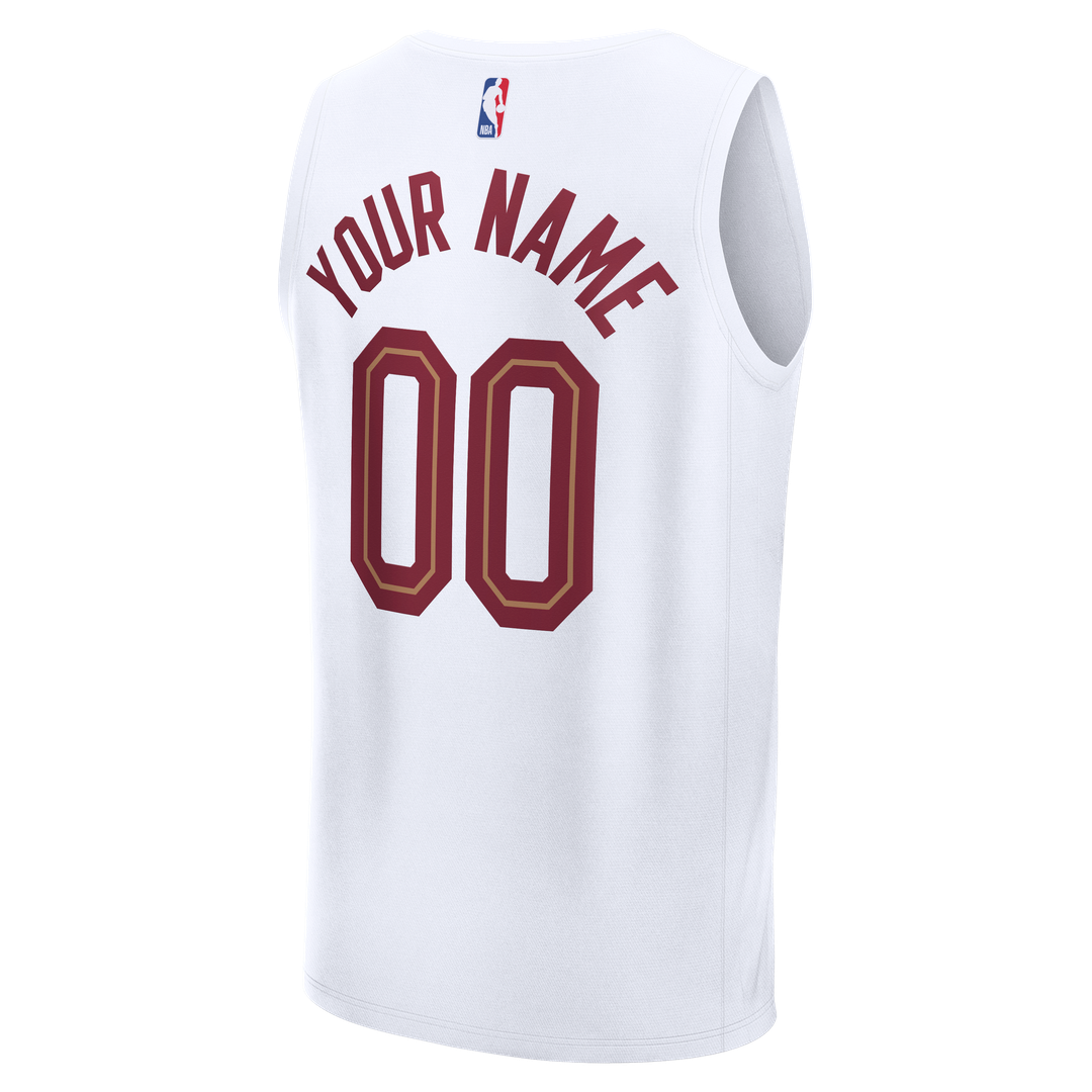 Cleveland Cavaliers Fanatics Youth Fastbreak Custom Jersey - Association Edition - White | NBA Fan Gear