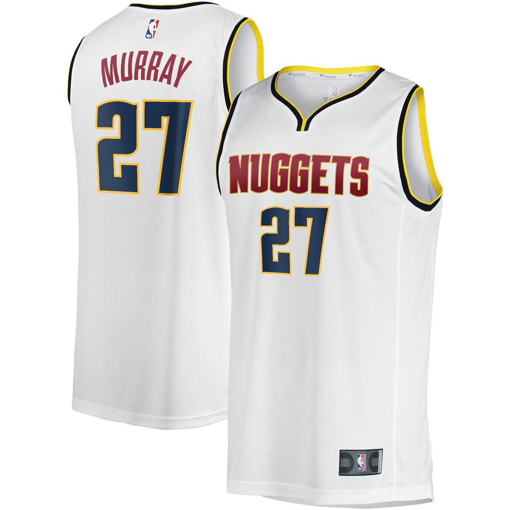 Jamal Murray Denver Nuggets Fanatics Fast Break Player Jersey - Association Edition - White | NBA Fan Gear