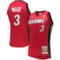 Dwyane Wade Miami Heat Mitchell & Ness 2005-06 Hardwood Classics Authentic Jersey - Red | NBA Fan Gear
