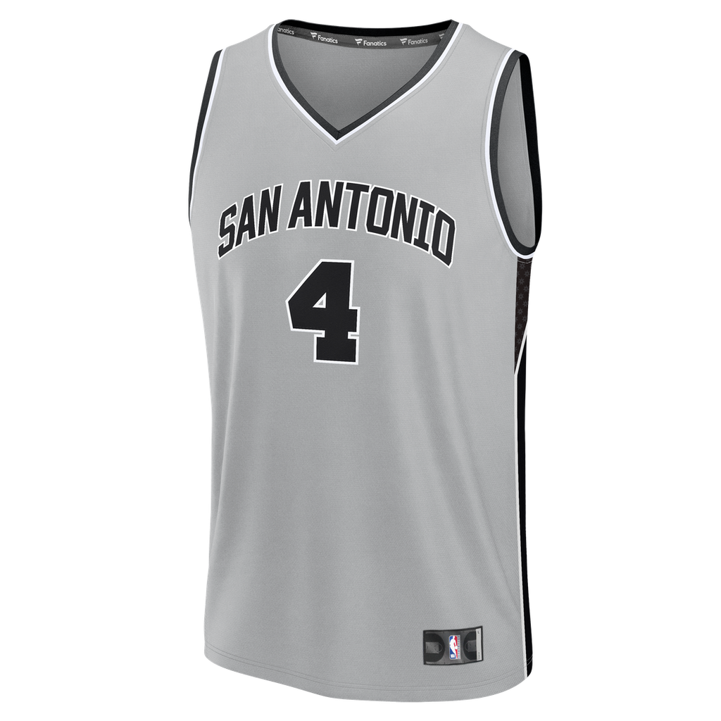De'Aaron Fox San Antonio Spurs Fanatics Youth Fast Break Jersey - Statement Edition - Silver | NBA Fan Gear