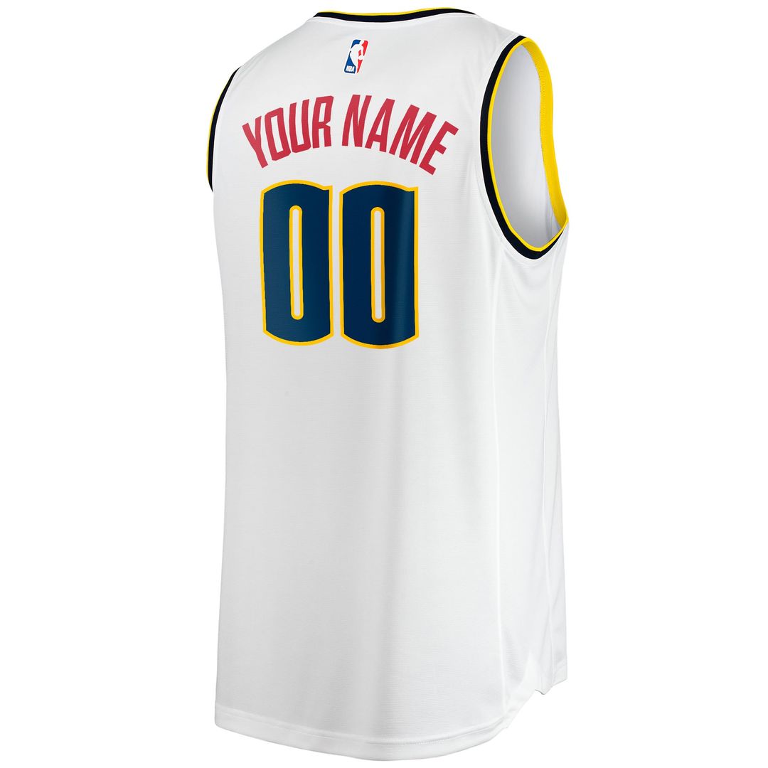 Denver Nuggets Fanatics Fast Break Custom Replica Jersey - Association Edition - White | NBA Fan Gear