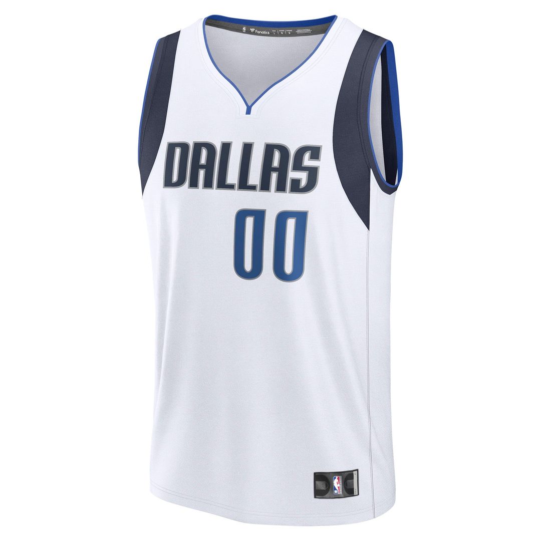 Dallas Mavericks Fanatics Fast Break Custom Jersey - Association Edition - White | NBA Fan Gear