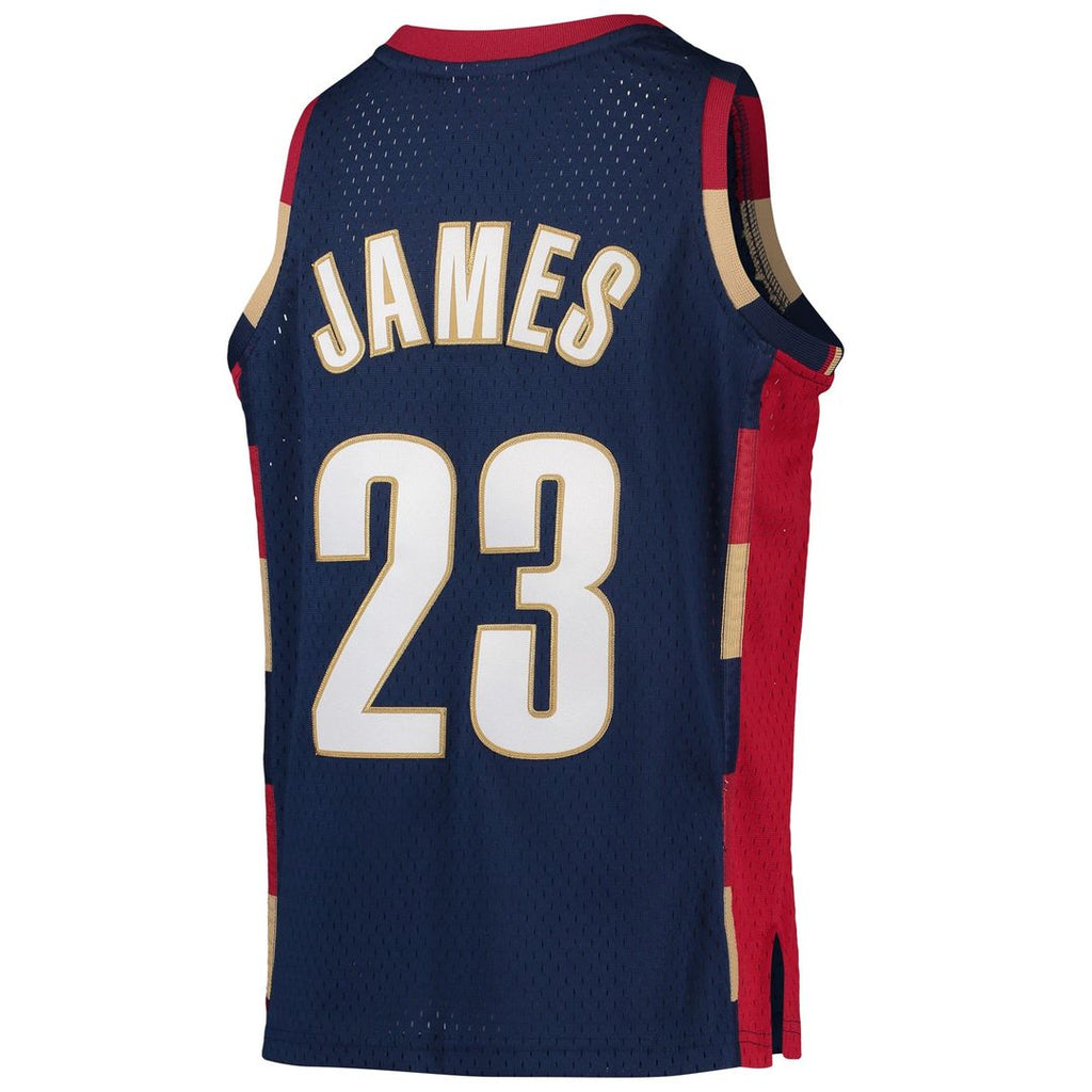 LeBron James Cleveland Cavaliers Mitchell & Ness Youth 2003-04 Hardwood Classics Swingman Jersey - Wine | NBA Fan Gear
