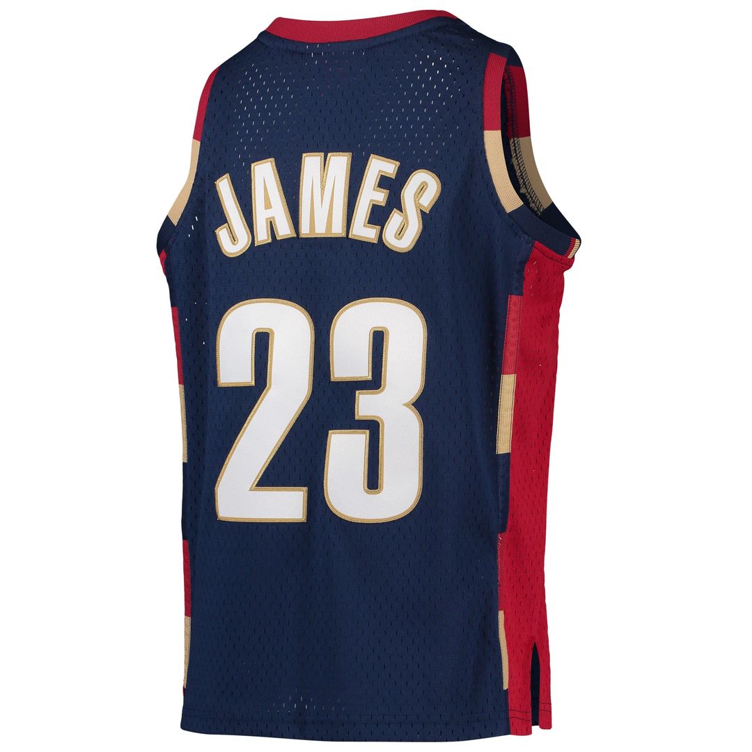 LeBron James Cleveland Cavaliers Mitchell & Ness Youth 2003-04 Hardwood Classics Swingman Jersey - Wine | NBA Fan Gear