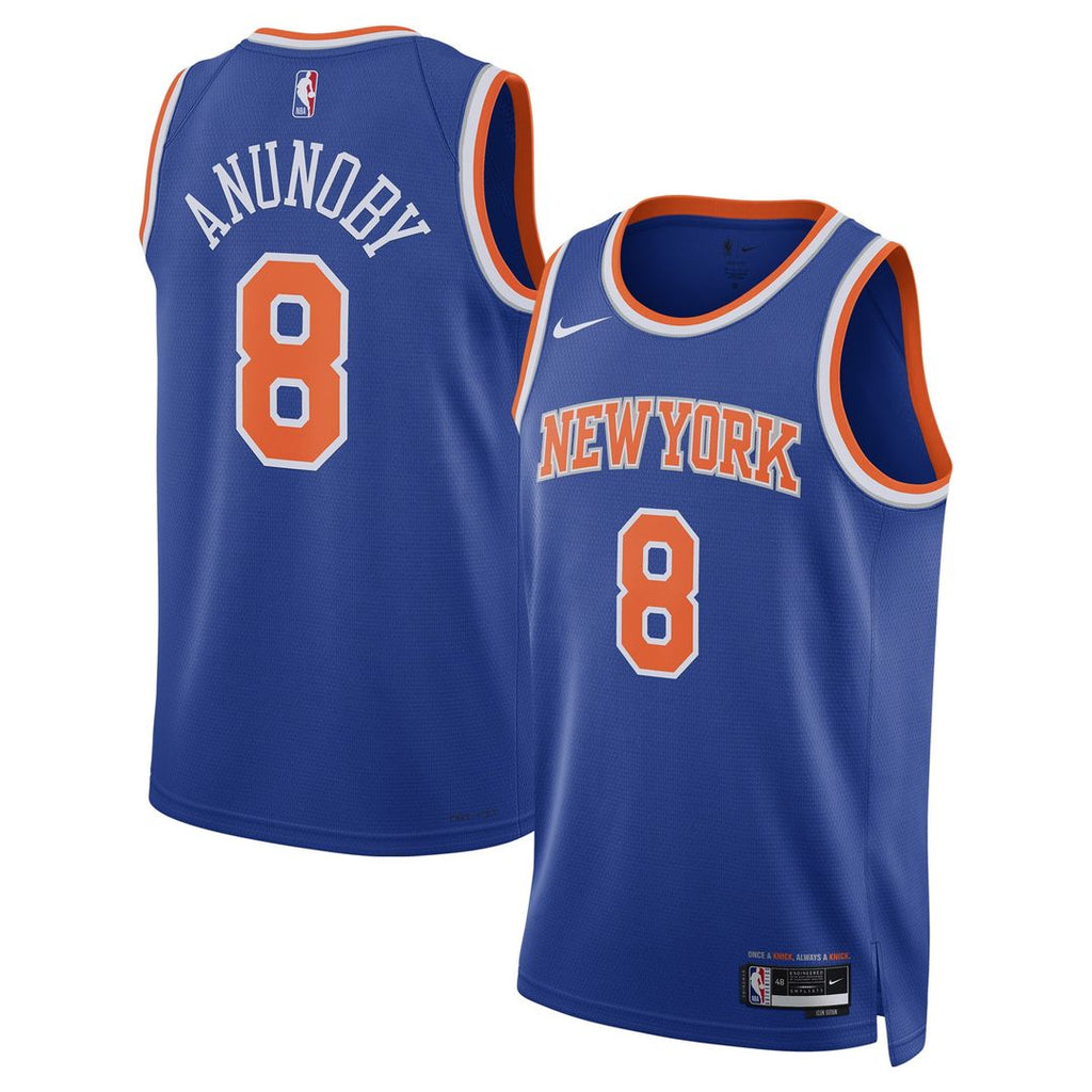 OG Anunoby New York Knicks Nike Unisex Swingman Jersey - Icon Edition - Blue | NBA Fan Gear