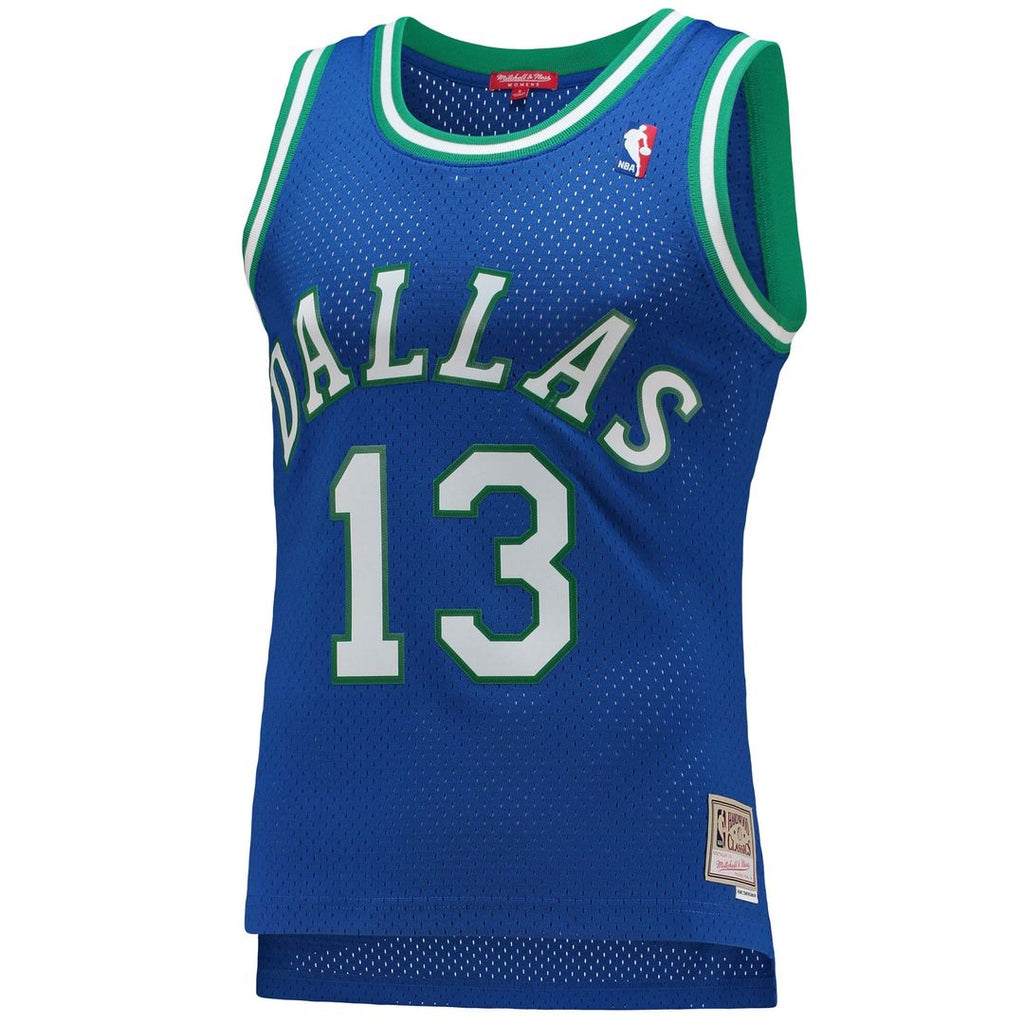 Steve Nash Dallas Mavericks Mitchell & Ness Women's 1998/ 99 Hardwood Classics Swingman Jersey - Blue | NBA Fan Gear