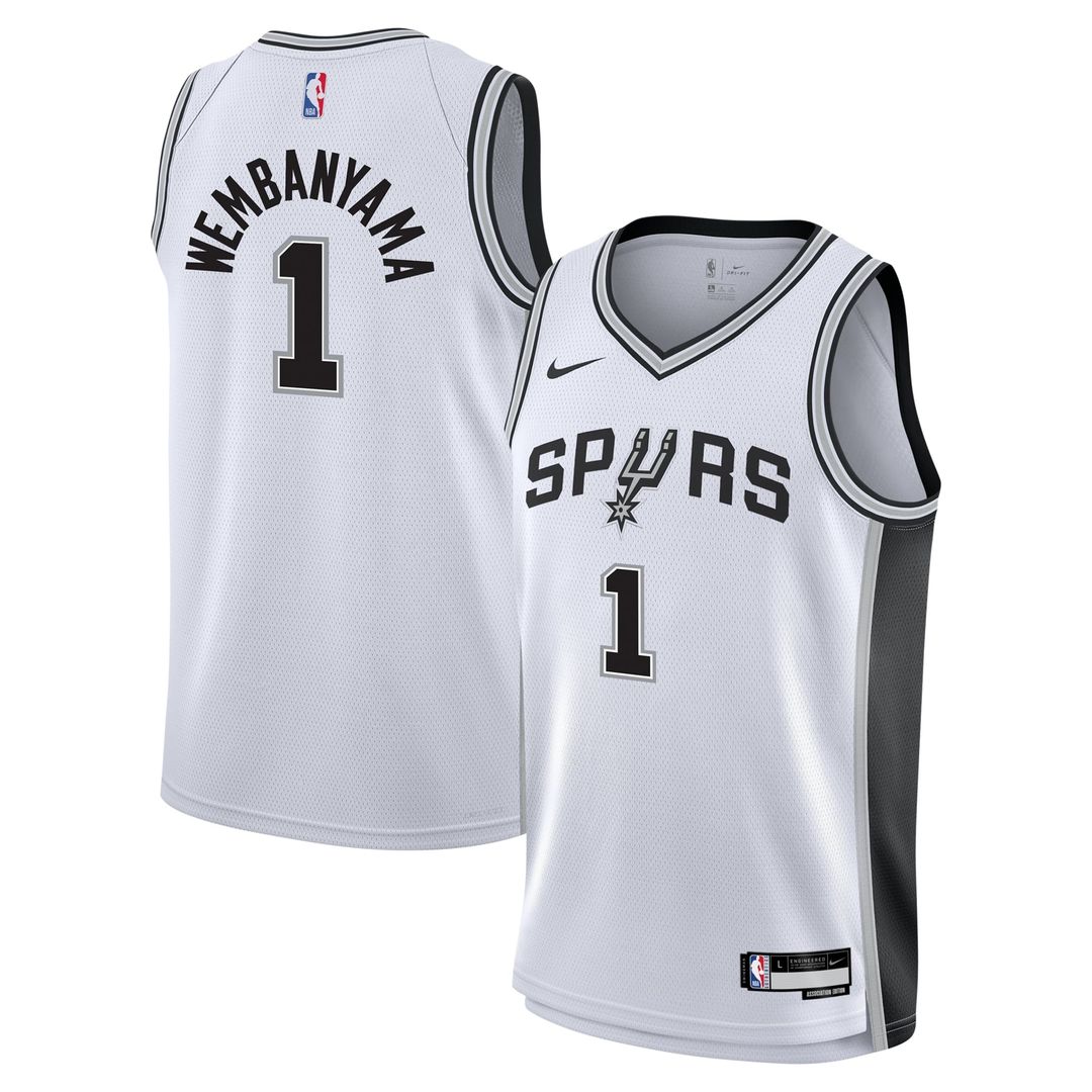 Victor Wembanyama San Antonio Spurs Nike Youth Swingman Jersey - Association Edition - White | NBA Fan Gear