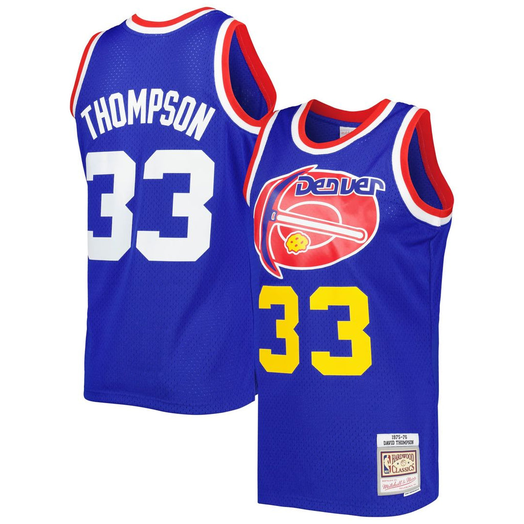 David Thompson Denver Nuggets Mitchell & Ness Hardwood Classics 1975/ 76 Swingman Jersey - Royal | NBA Fan Gear