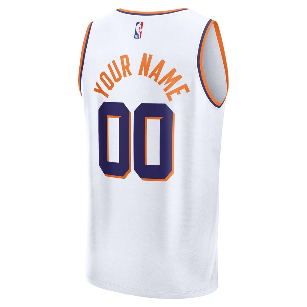 Phoenix Suns Fanatics Fast Break Custom Jersey - Association Edition - White | NBA Fan Gear