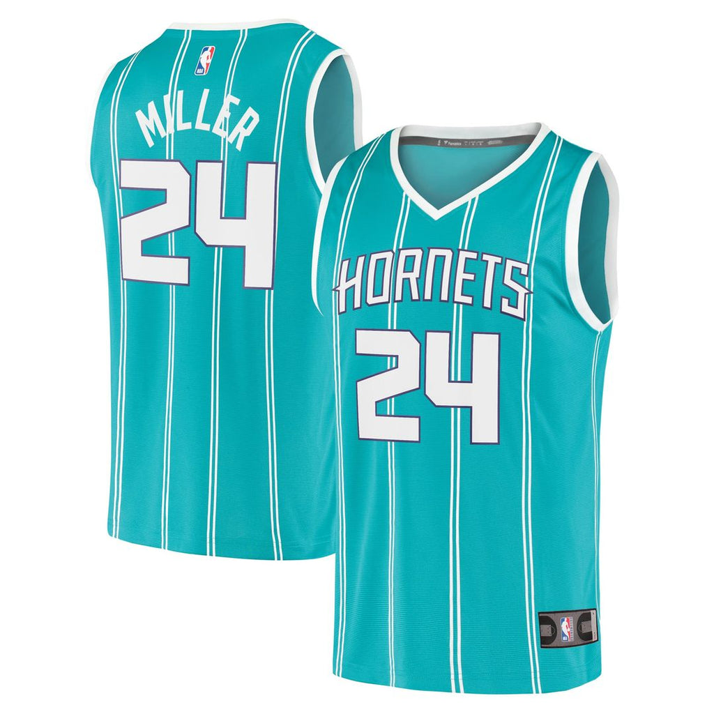 Brandon Miller Charlotte Hornets Fanatics Fast Break Replica Jersey - Icon Edition - Teal | NBA Fan Gear