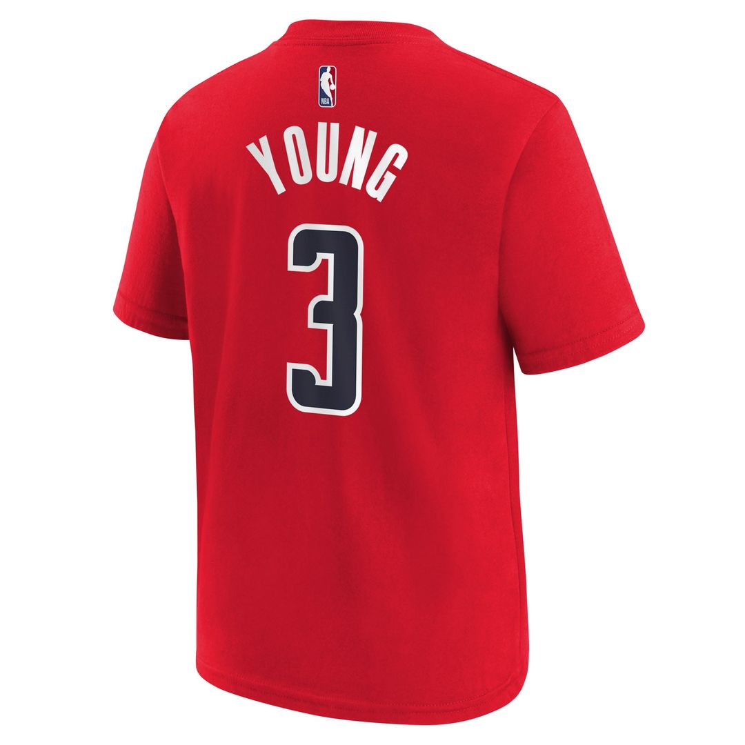 Trae Young Washington Wizards Nike Youth 2026 Name & Number T-Shirt - Red | NBA Fan Gear