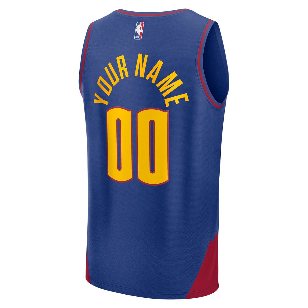 Denver Nuggets Fanatics Youth Fast Break Custom Replica Jersey - Blue - Statement Edition | NBA Fan Gear