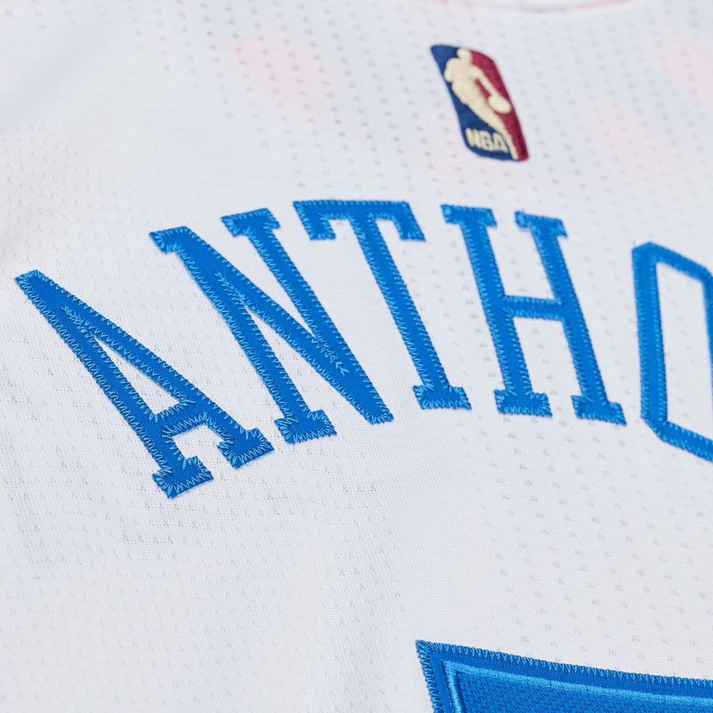 Carmelo Anthony New York Knicks Mitchell & Ness 2015-16 Hardwood Classics Authentic Jersey - White | NBA Fan Gear