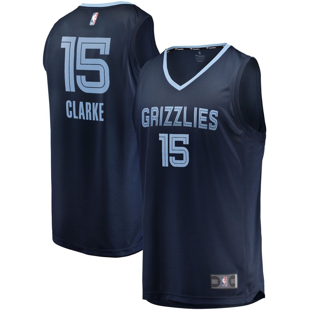 Brandon Clarke Memphis Grizzlies Fanatics Fast Break Replica Jersey Navy - Icon Edition | NBA Fan Gear