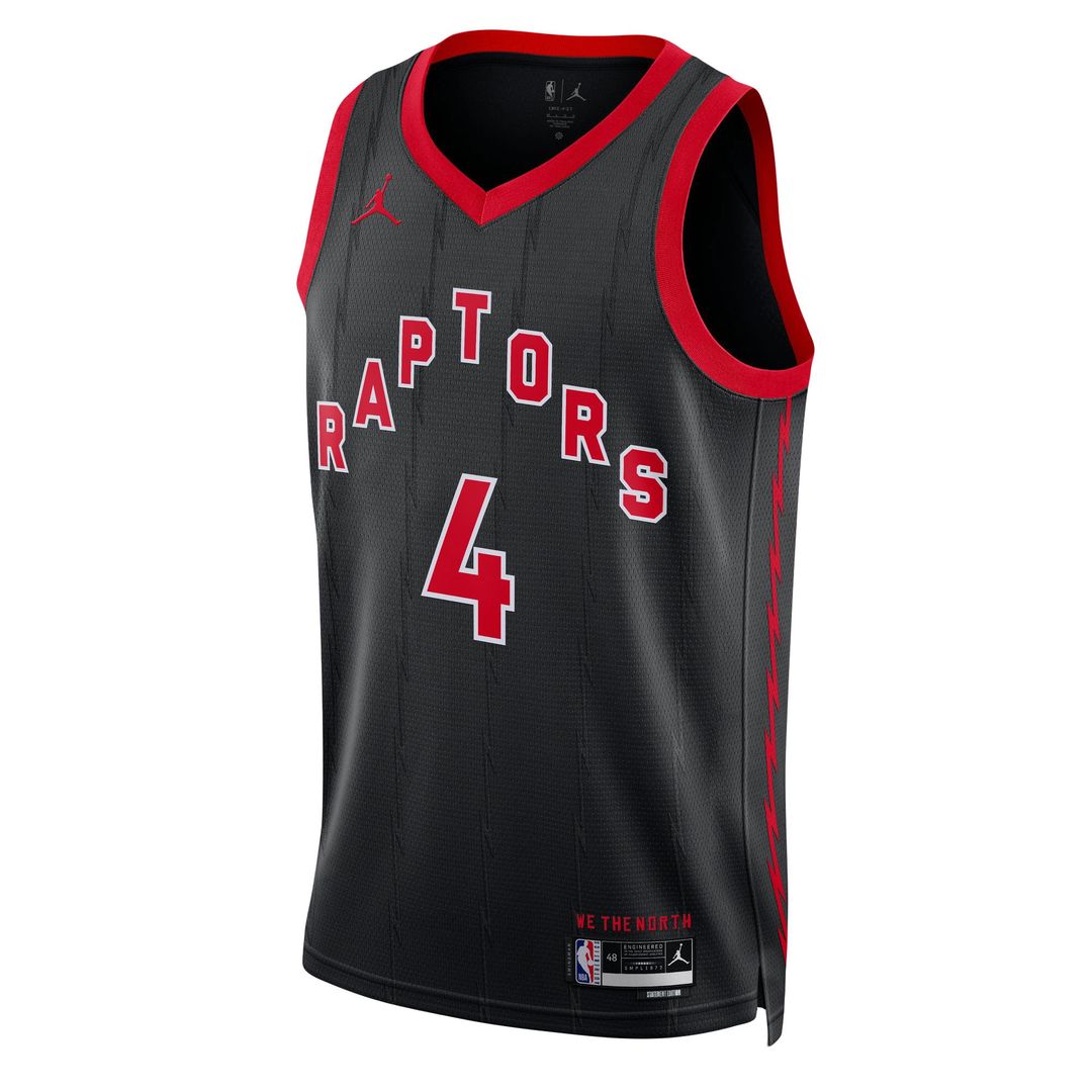 Scottie Barnes Toronto Raptors Jordan Brand Unisex Swingman Jersey - Statement Edition - Black | NBA Fan Gear