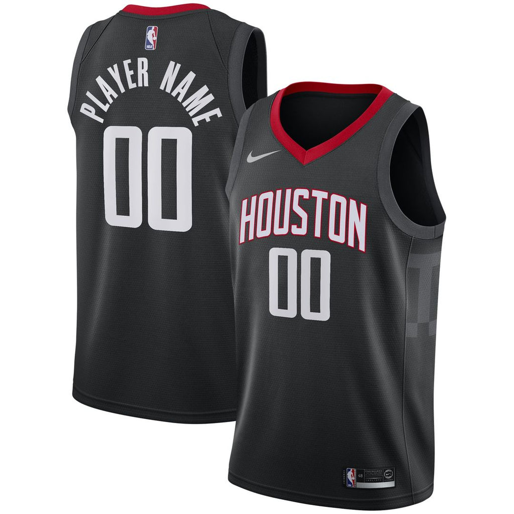 Houston Rockets Nike Swingman Custom Jersey Black - Statement Edition | NBA Fan Gear