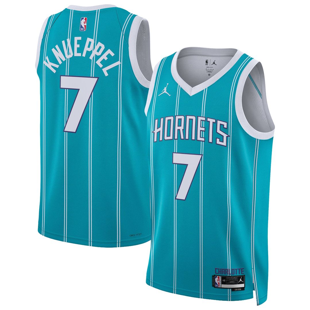 Kon Knueppel Charlotte Hornets Jordan Brand Unisex Swingman Jersey - Icon Edition - Teal | NBA Fan Gear